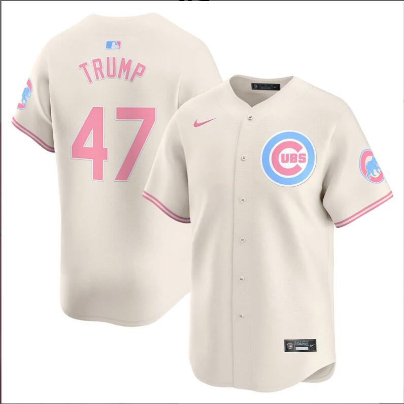Men Chicago Cubs #47 Trump cream 2024 Nike MLB jersey->indianapolis colts->NFL Jersey